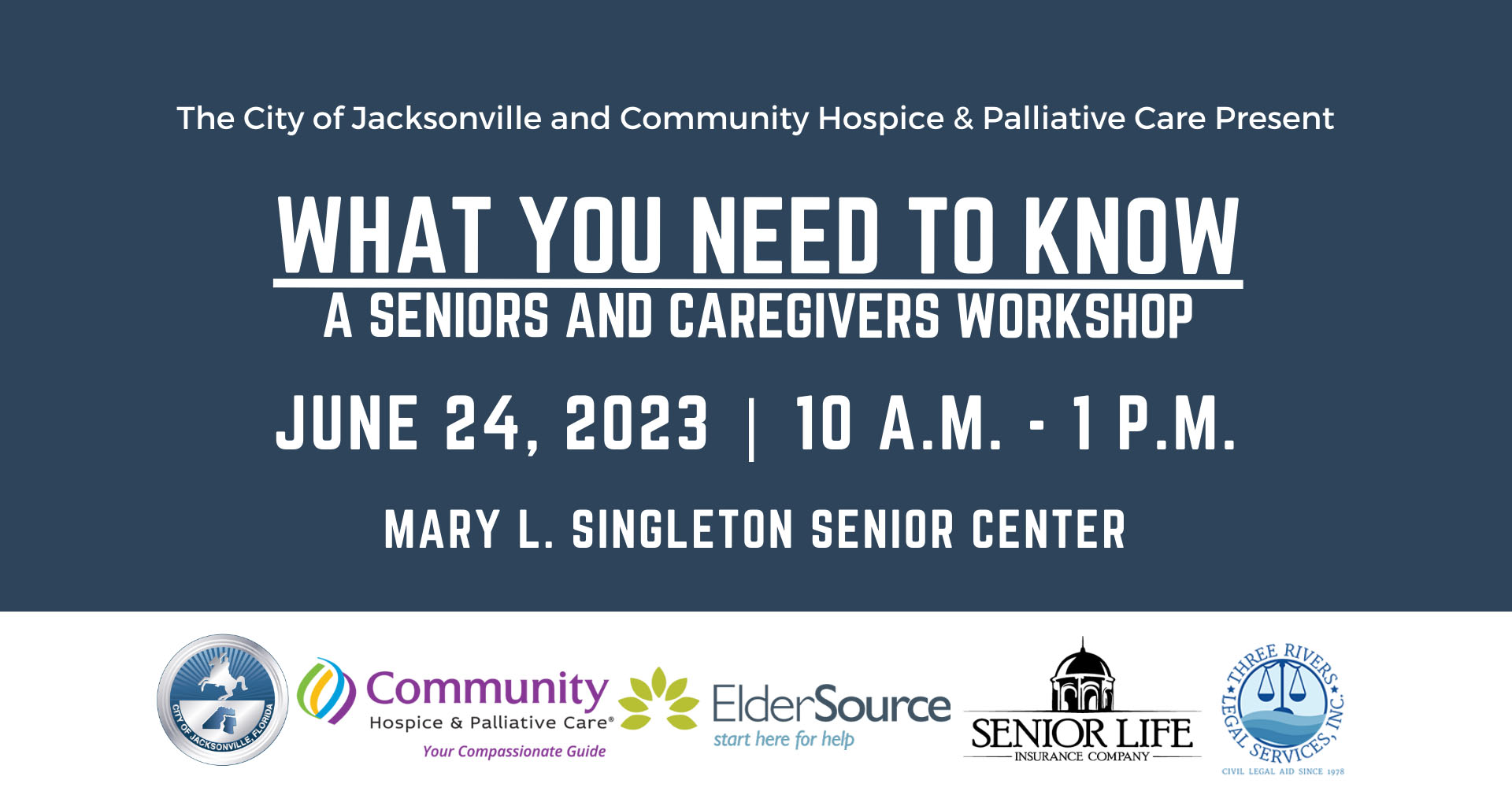 What You Need to Know - Seniors and Caregivers workshop