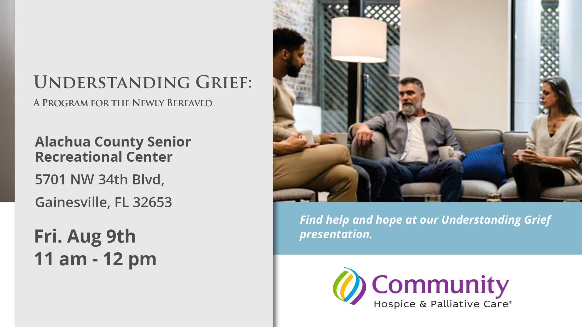 Understanding Grief Alachua Session 8-9-2024