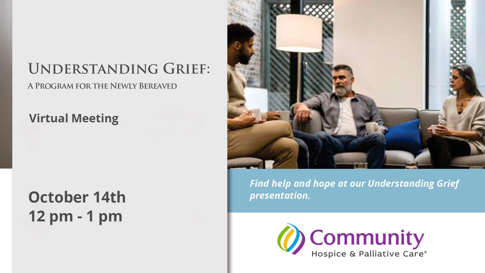 Understanding Grief Virtual Meeting 10-14-2024