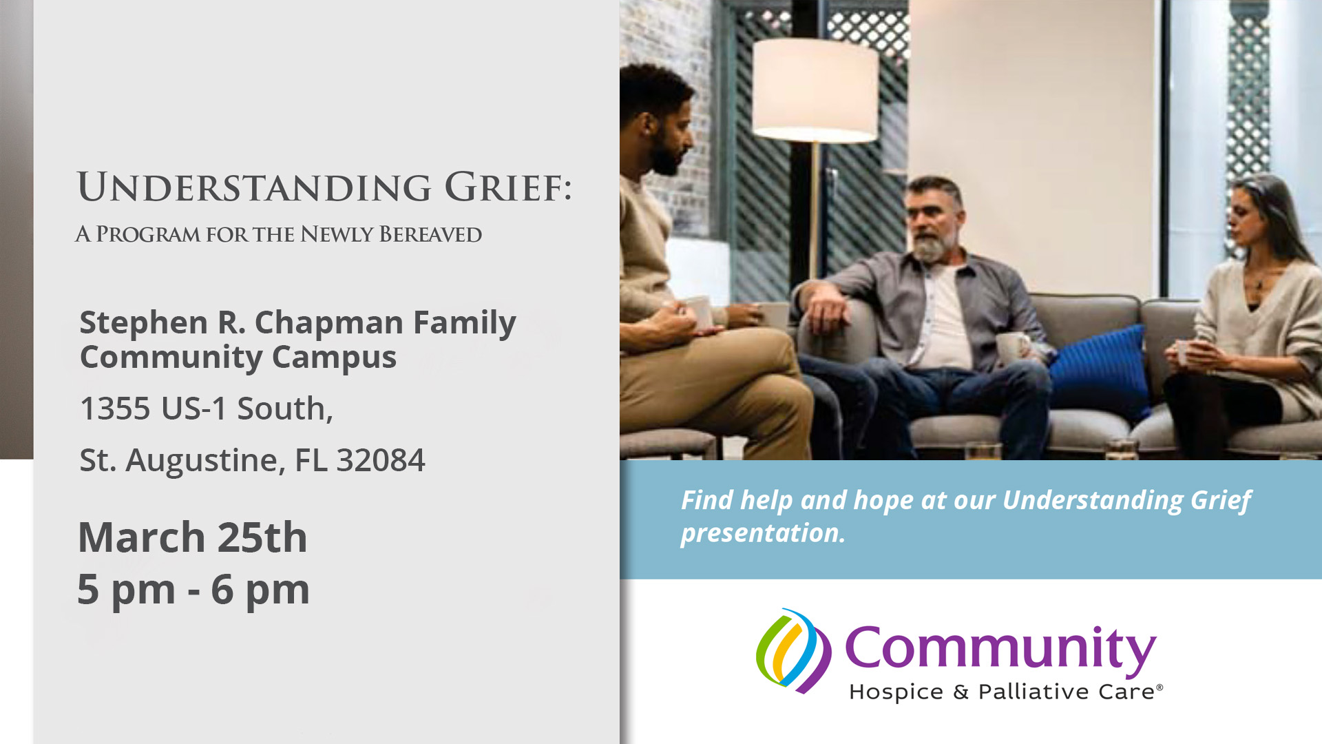 Understanding Grief St. Johns County 03-25-2025